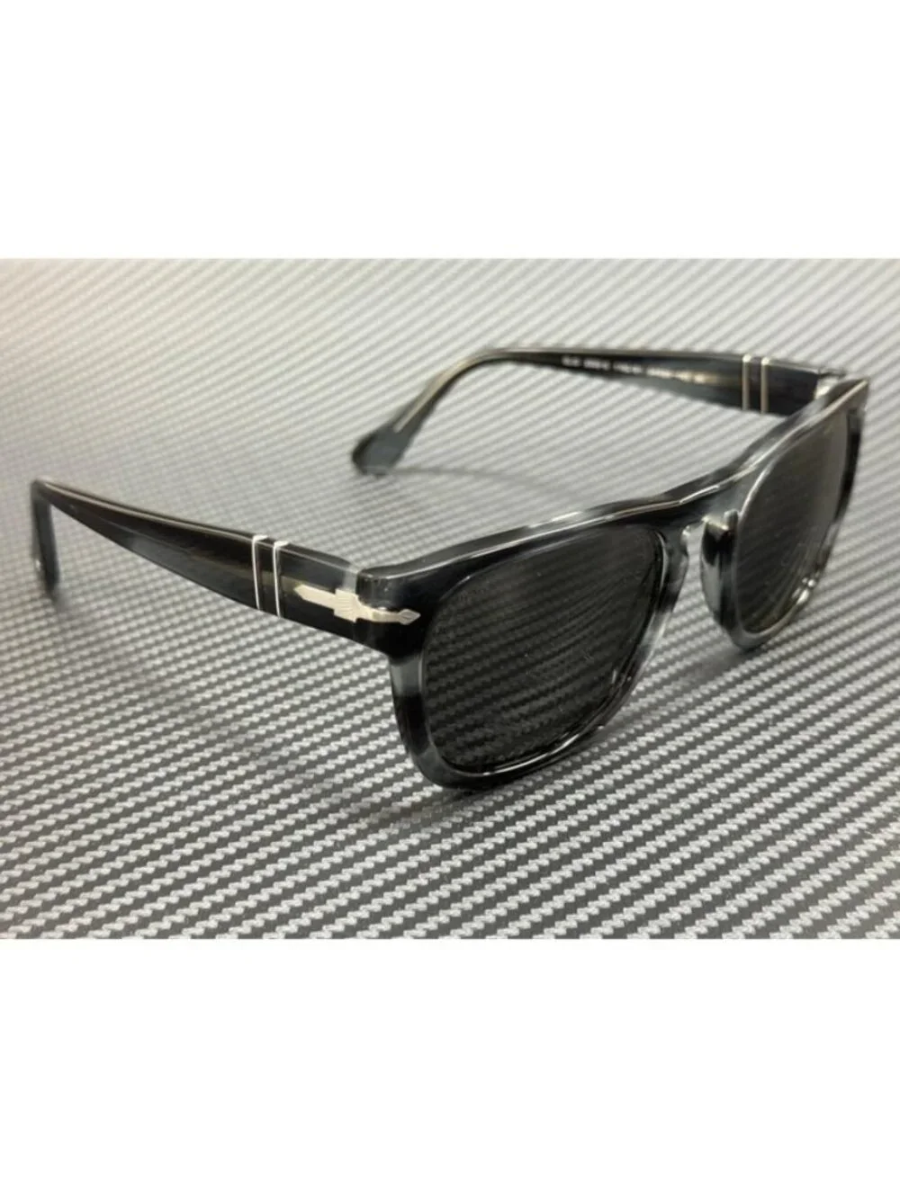New Persol Men Striped Grey Sunglasses 54-20-145